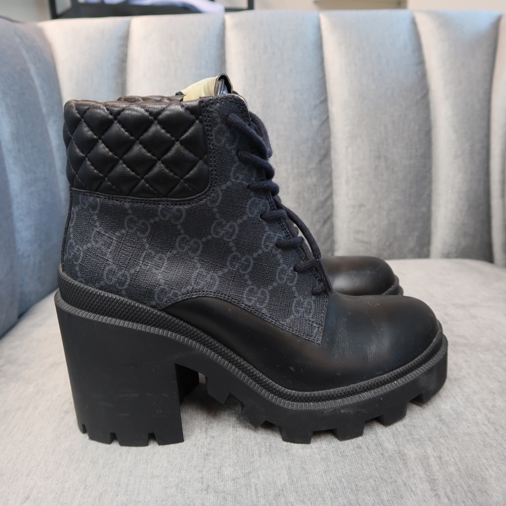 6️⃣0️⃣0️⃣Gucci GG Ankle Boots - Picture 1 of 6